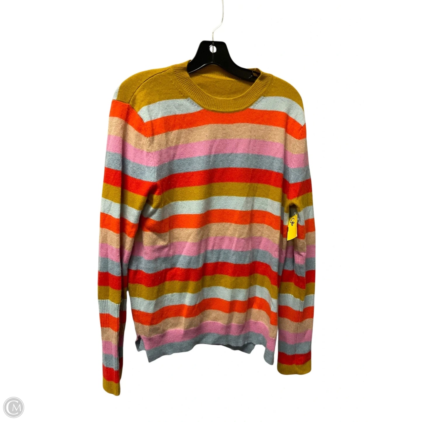 Sweater Cashmere By Clothes Mentor In Striped Pattern, Size: M