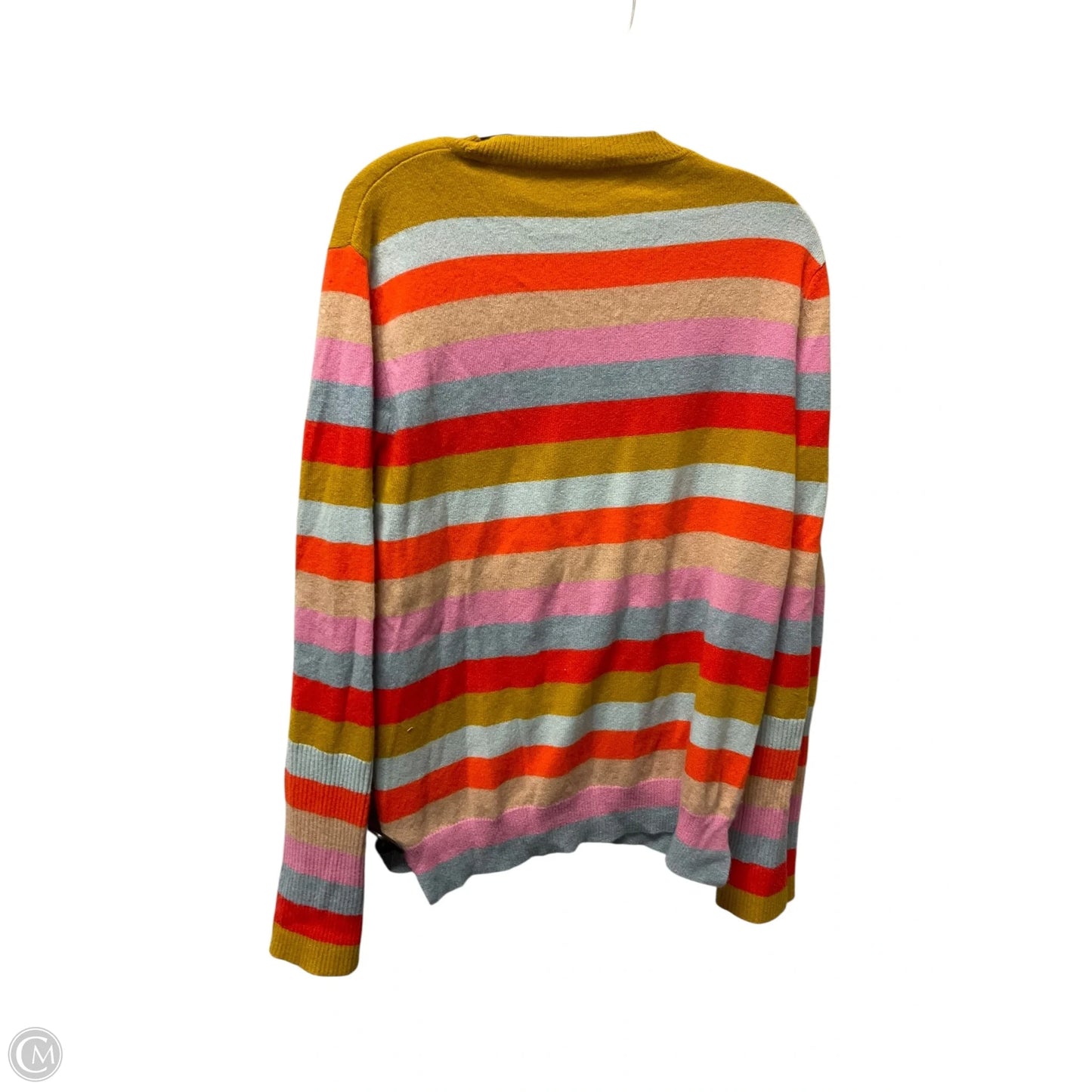 Sweater Cashmere By Clothes Mentor In Striped Pattern, Size: M