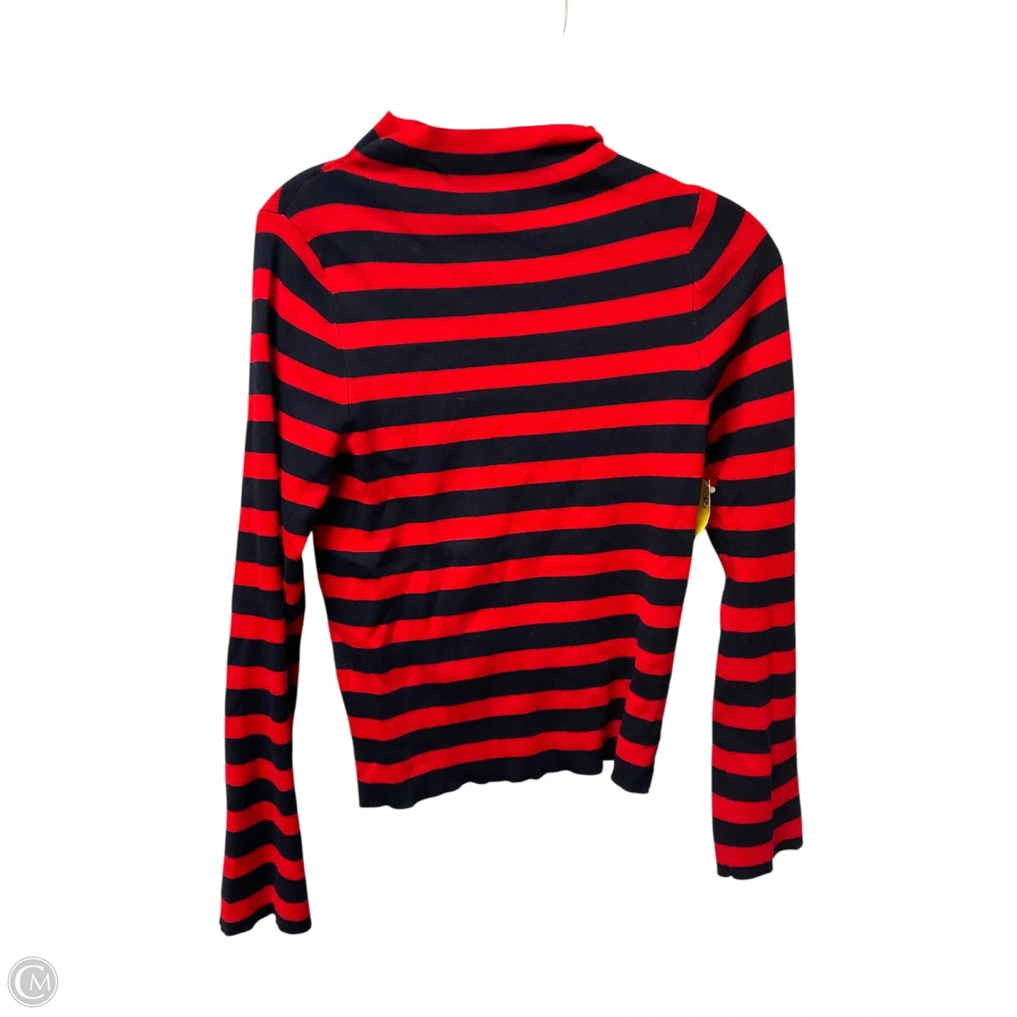Top Long Sleeve By Maeve In Blue & Red, Size: M