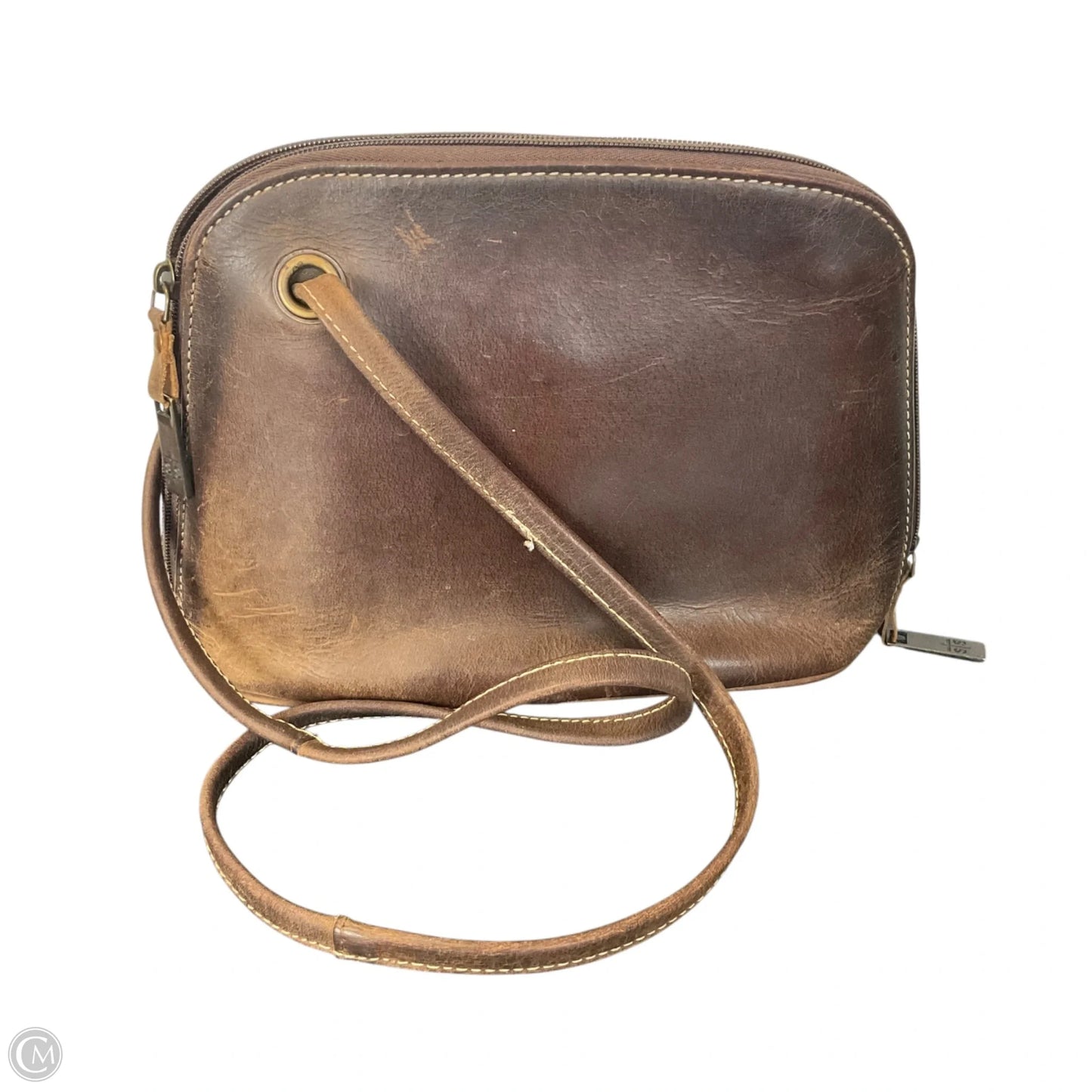 Crossbody Leather By Clothes Mentor, Size: Small