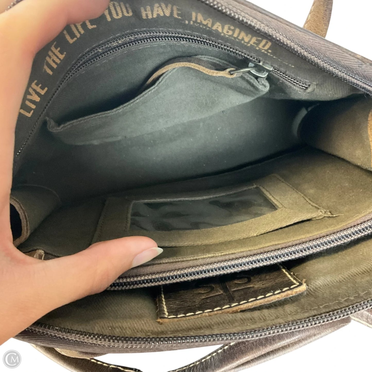 Crossbody Leather By Clothes Mentor, Size: Small