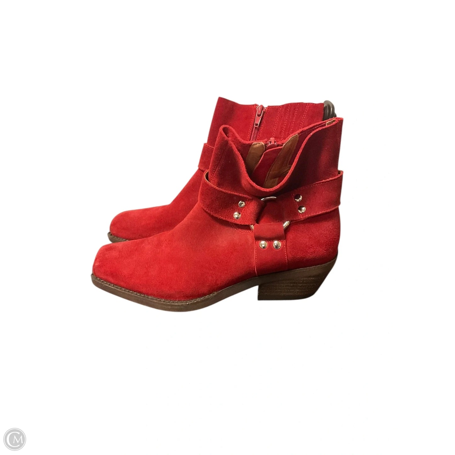 Boots Ankle Heels By Jeffrey Campbell In Red, Size: 8.5
