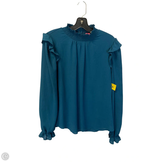 Top Long Sleeve By Almost Pink In Blue, Size: L