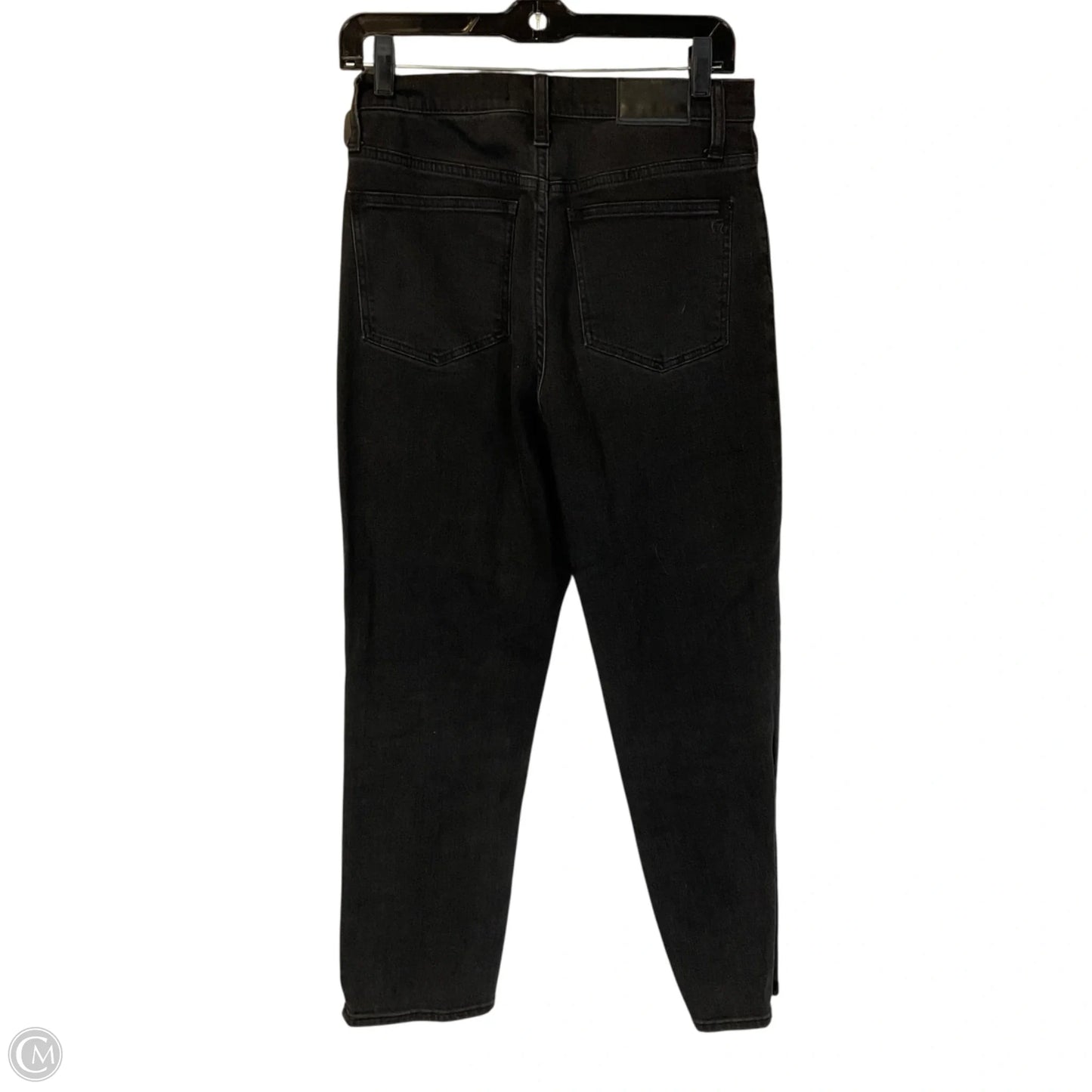 Jeans Straight By Madewell In Black Denim, Size: 2