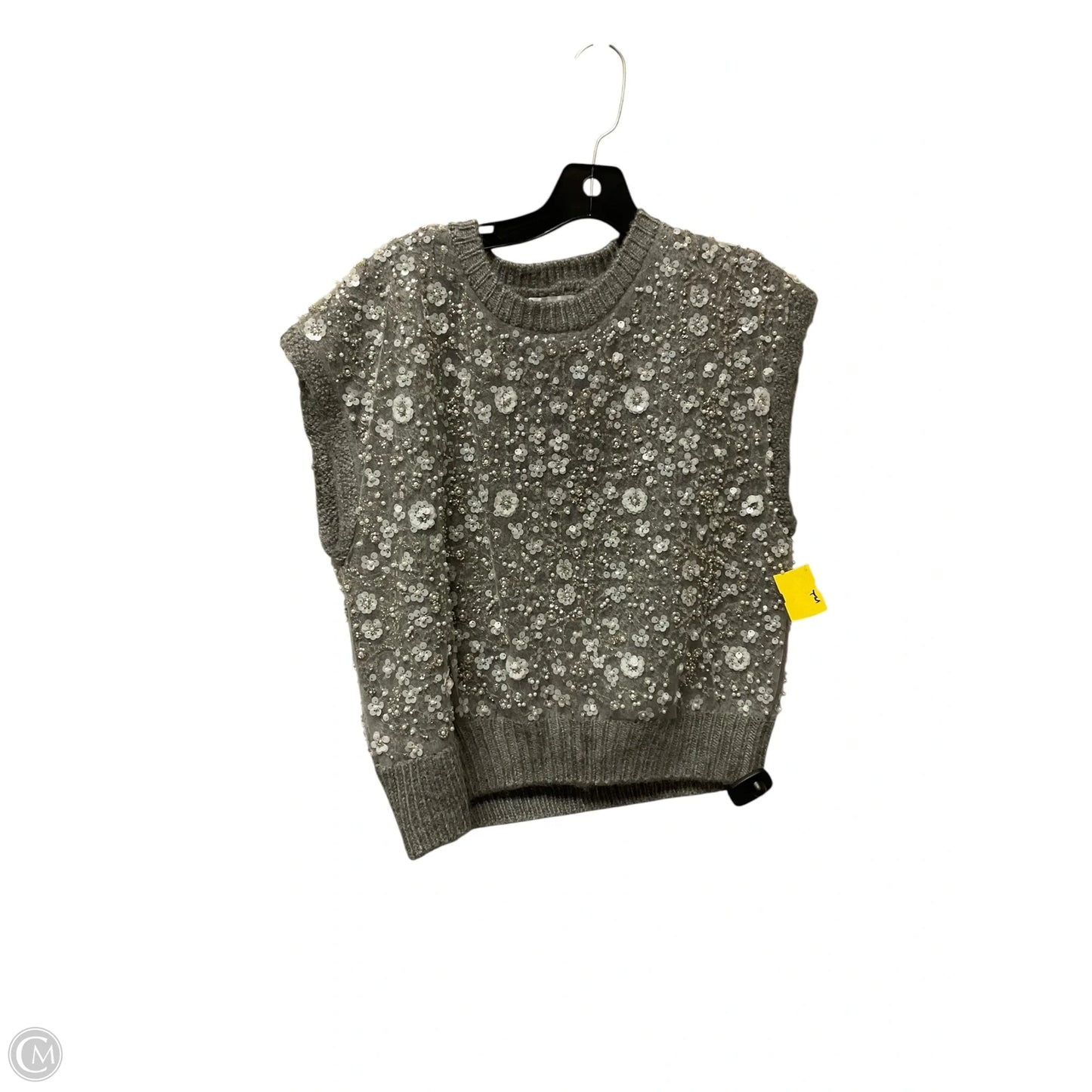 Vest Sweater By Zara In Grey, Size: M