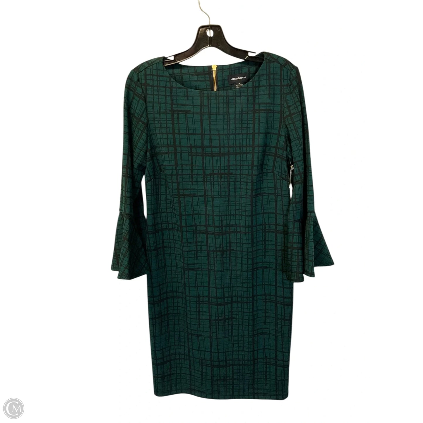 Dress Work By Liz Claiborne In Black & Green, Size: 6