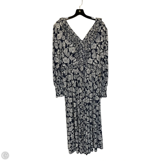 Dress Casual Maxi By Boden In Blue & White, Size: 14