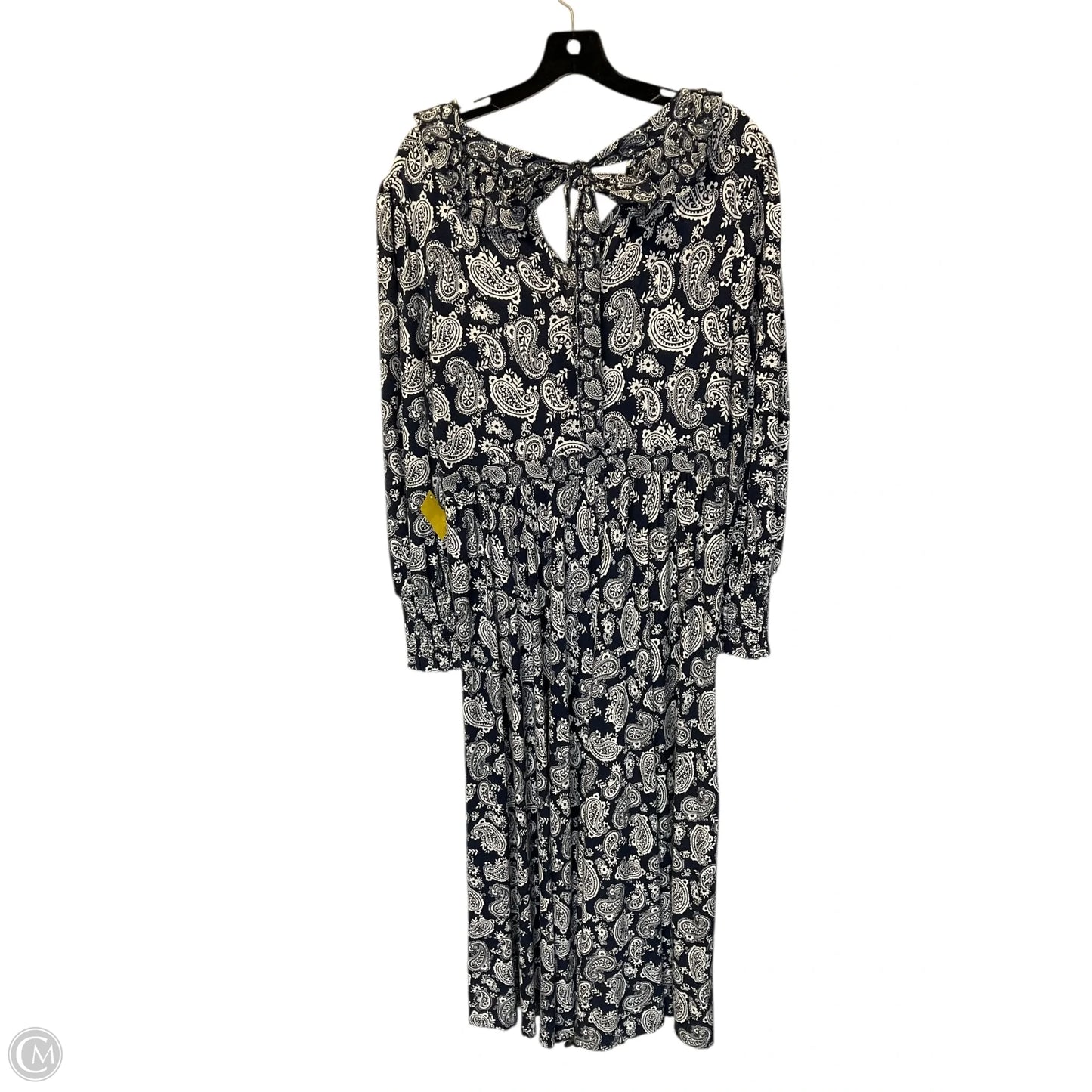 Dress Casual Maxi By Boden In Blue & White, Size: 14