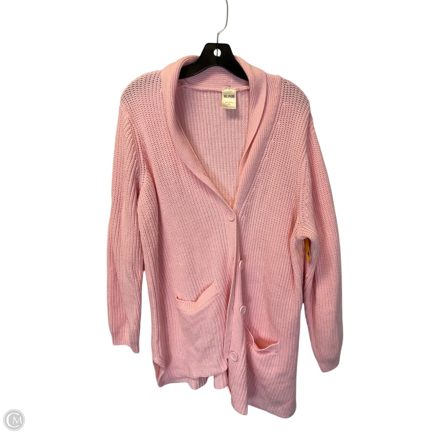 Sweater Cardigan By Blair In Pink, Size: Xl