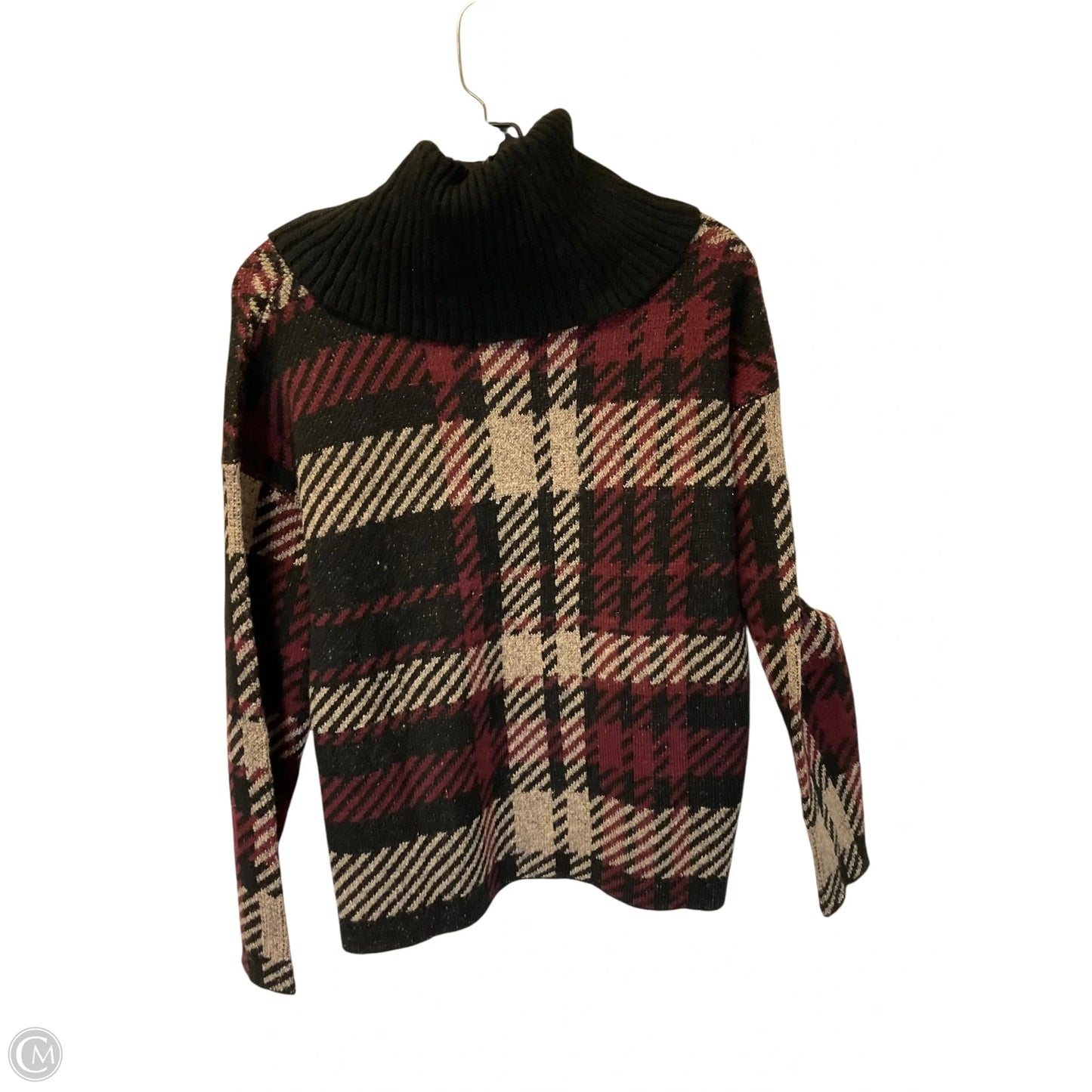 Sweater By Joseph A. In Black & Red, Size: S
