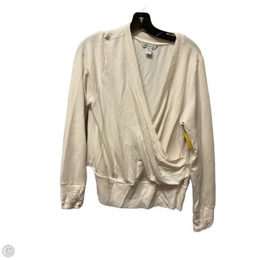 Athletic Sweatshirt Crewneck By Athleta In Cream, Size: L