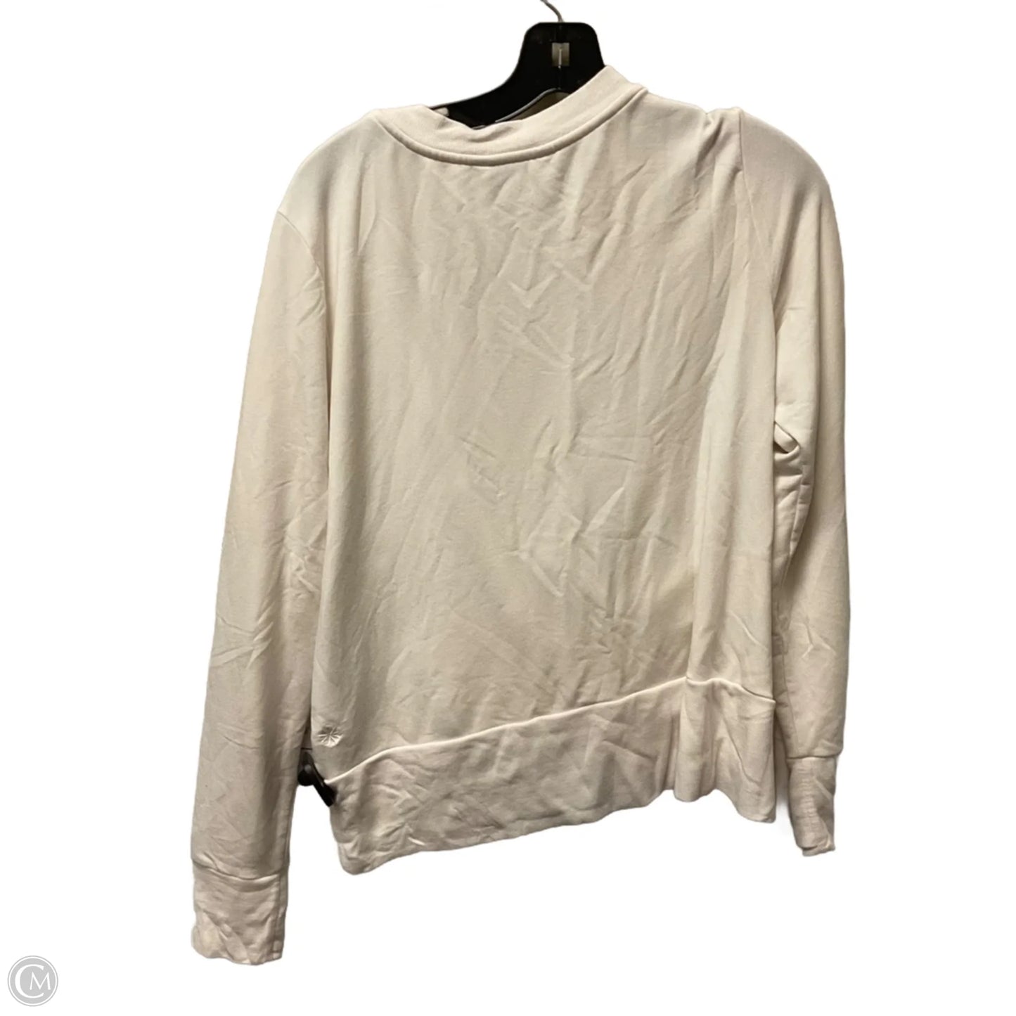 Athletic Sweatshirt Crewneck By Athleta In Cream, Size: L