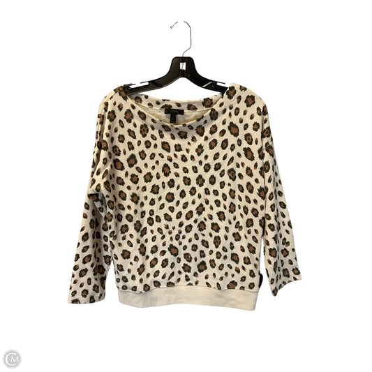 Sweatshirt Crewneck By J. Crew In Animal Print, Size: S