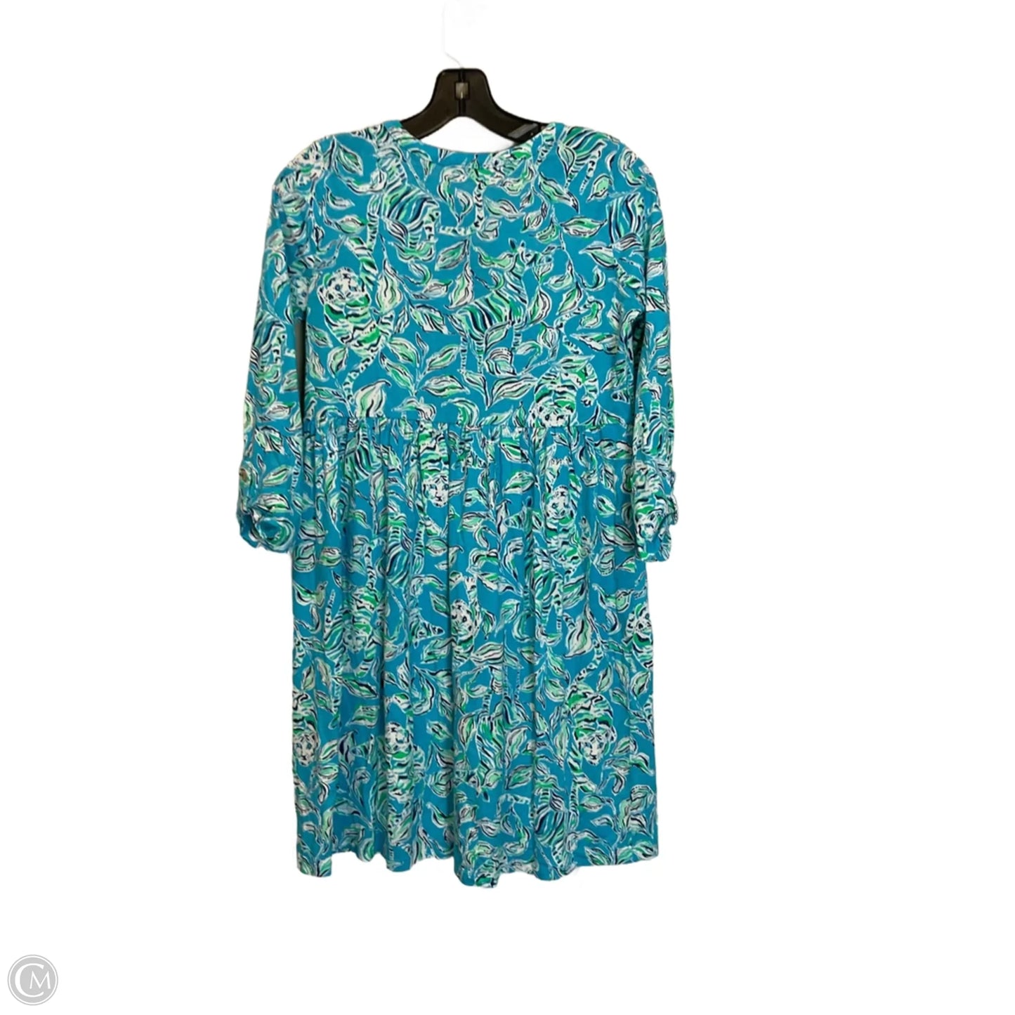 Dress Designer By Lilly Pulitzer In Blue & Green, Size: Xs