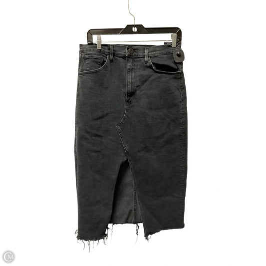 Skirt Midi By Cmc In Black Denim, Size: 10
