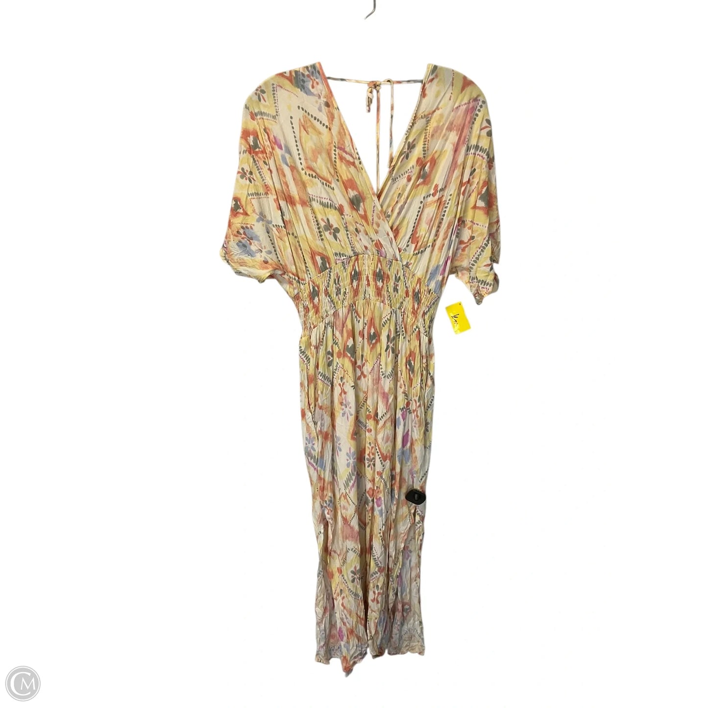 Dress Casual Maxi By Almost Pink In Orange & Yellow, Size: M