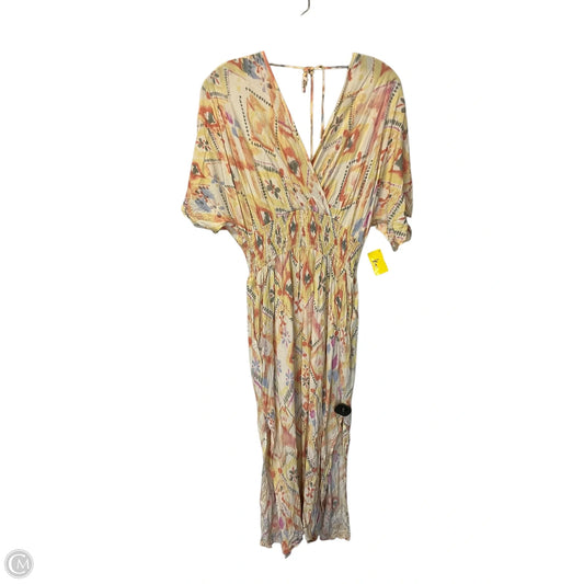 Dress Casual Maxi By Almost Pink In Orange & Yellow, Size: M