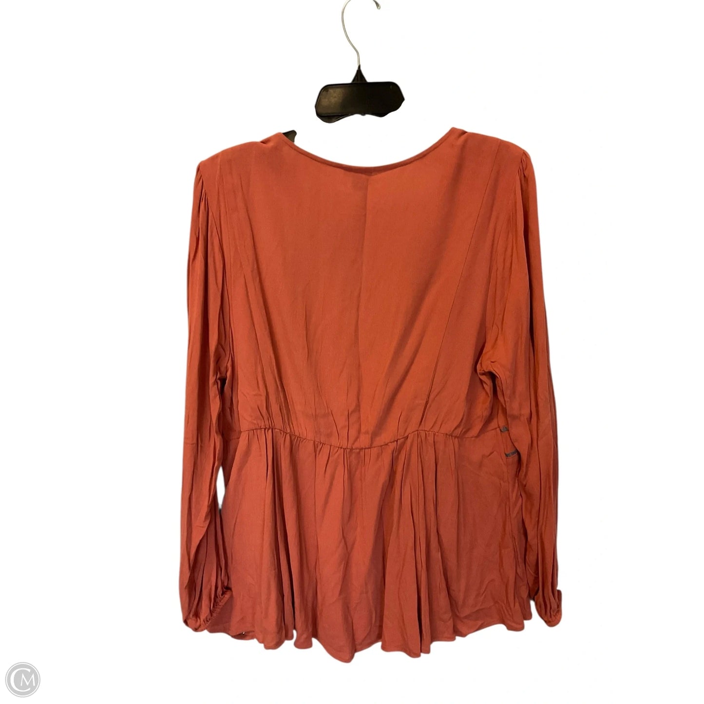 Top Long Sleeve By Torrid In Orange, Size: Xl