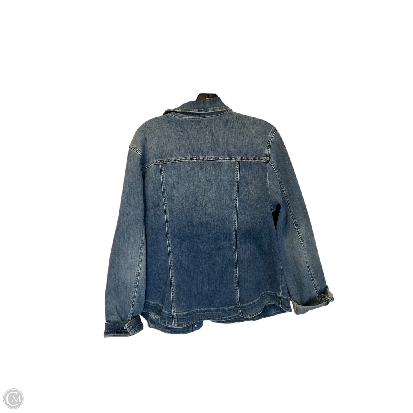 Jacket Denim By Chicos In Blue Denim, Size: M