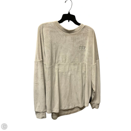Sweatshirt Crewneck By Pink In Tan, Size: M
