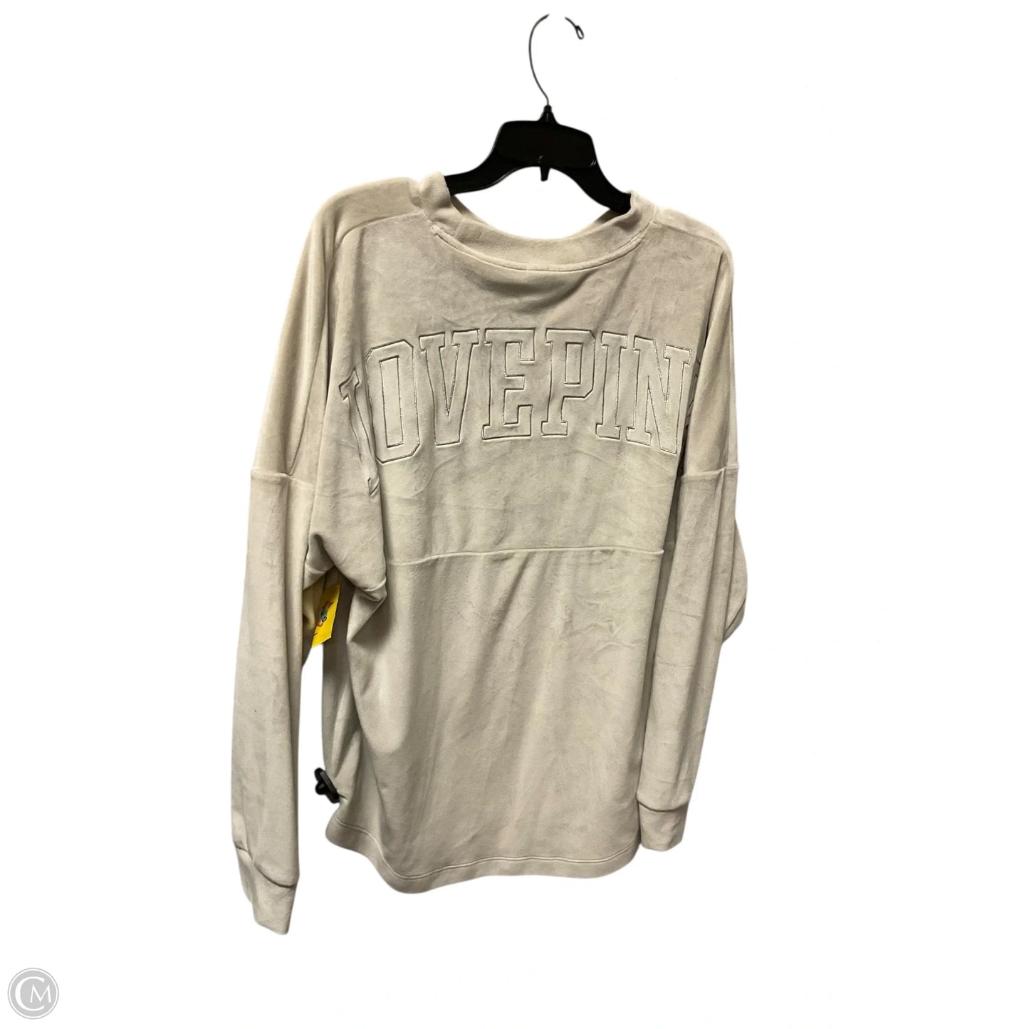 Sweatshirt Crewneck By Pink In Tan, Size: M