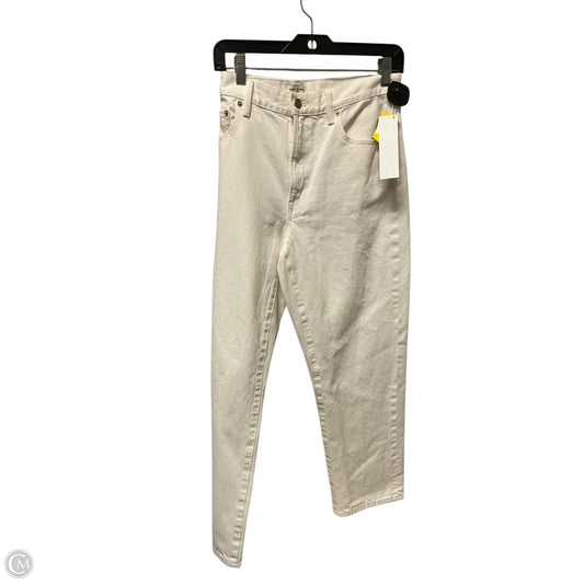 Jeans Designer By Tory Burch In White Denim, Size: 6