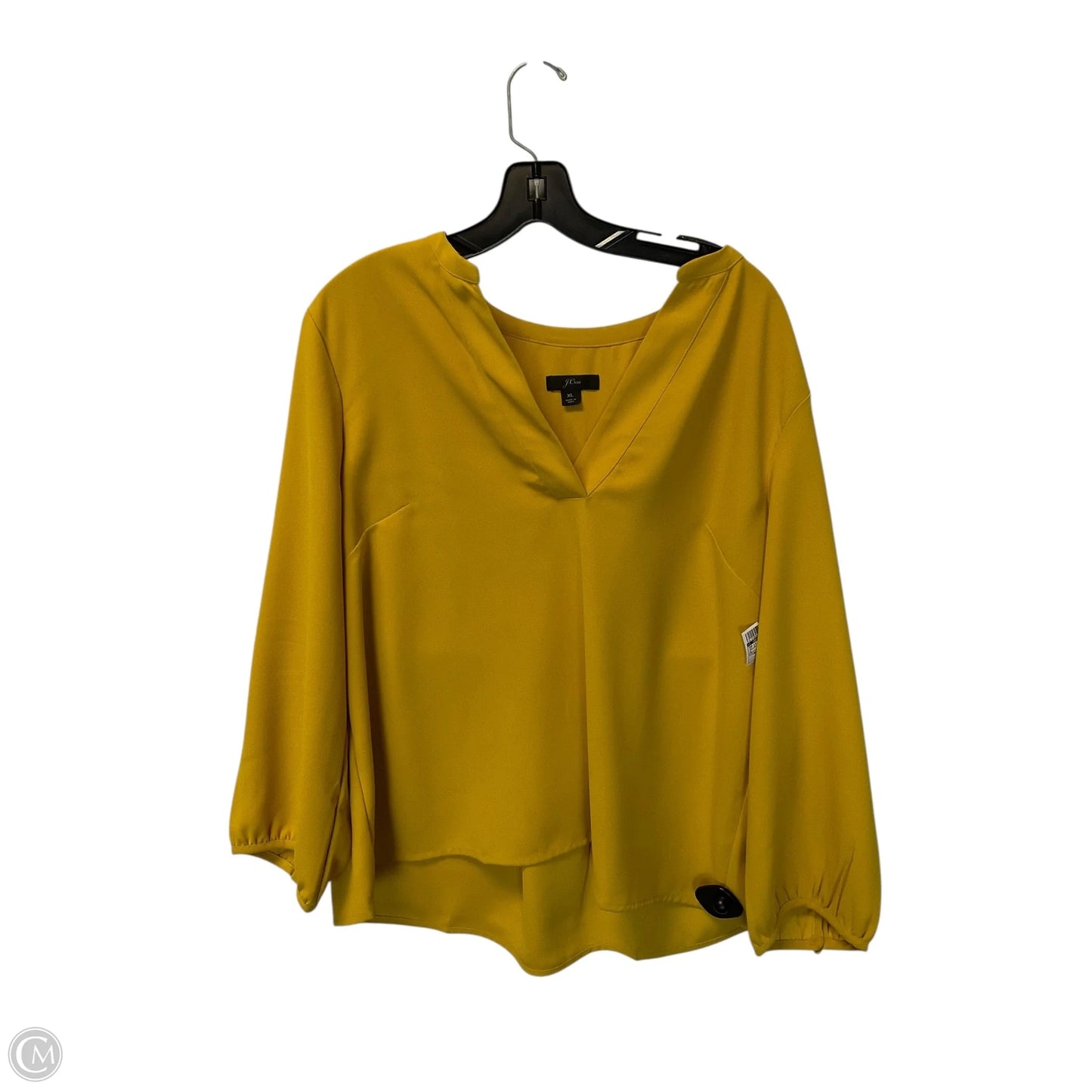 Top Long Sleeve By J. Crew In Yellow, Size: Xl