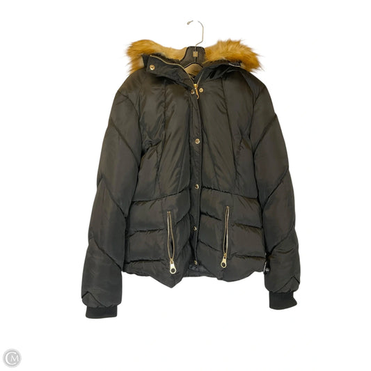 Coat Puffer & Quilted By Guess In Black, Size: Xl