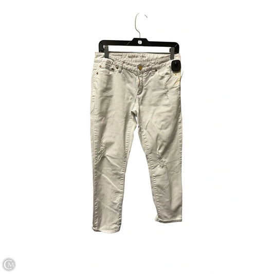 Jeans Skinny By Michael By Michael Kors In White Denim, Size: 4