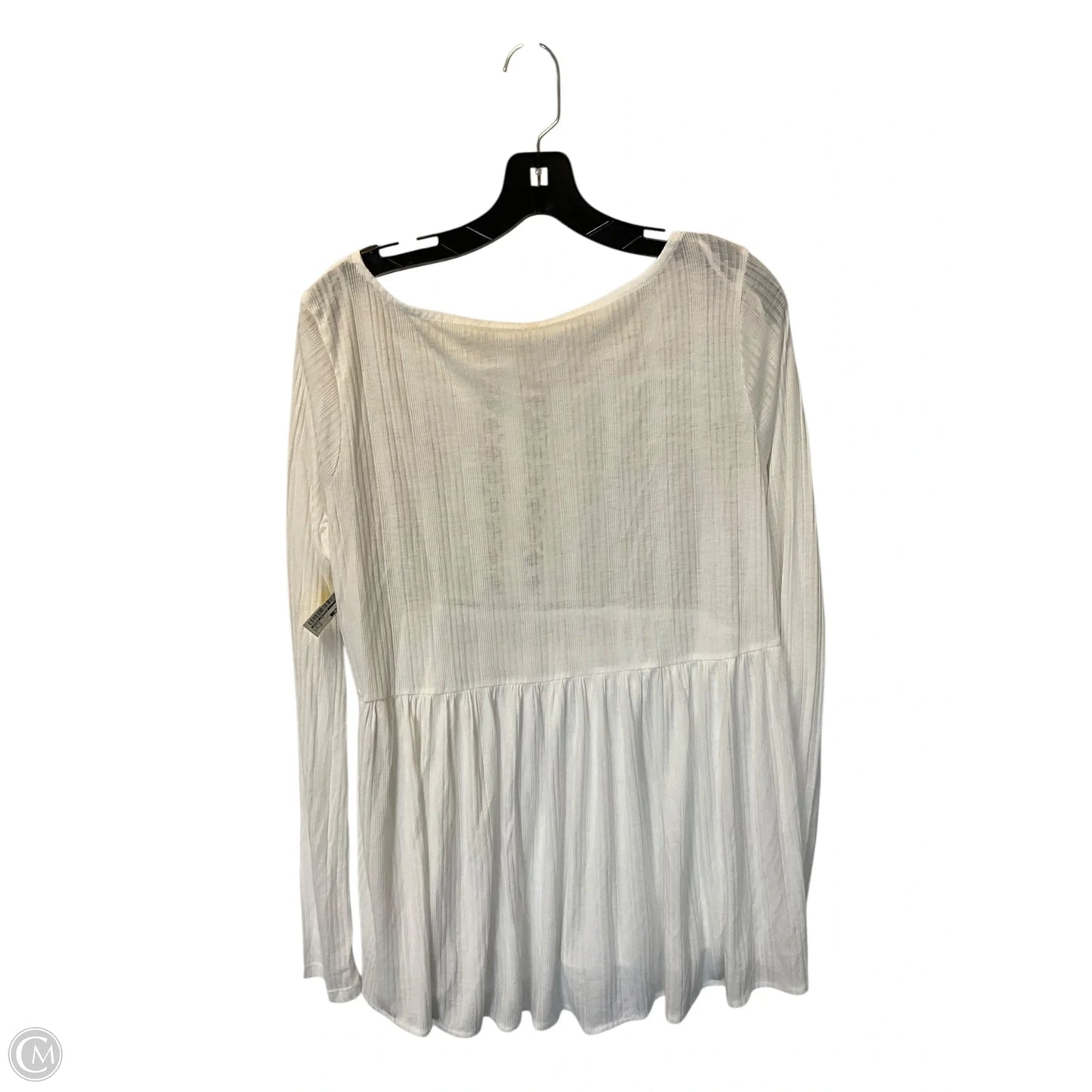 Tunic Long Sleeve By Free People In White, Size: M