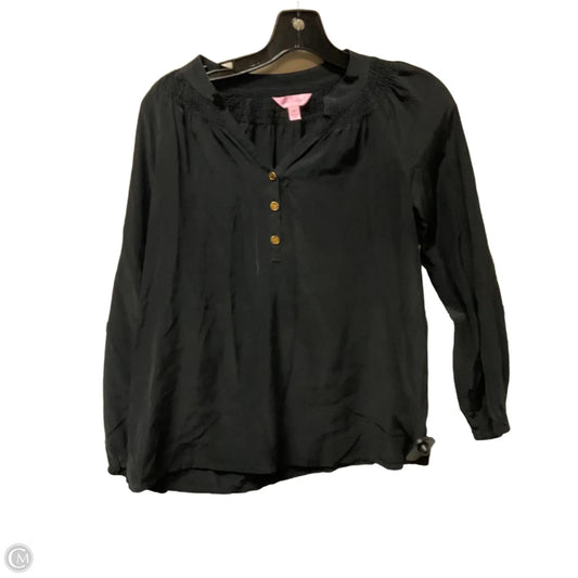 Top Long Sleeve Designer By Lilly Pulitzer In Black, Size: Xs