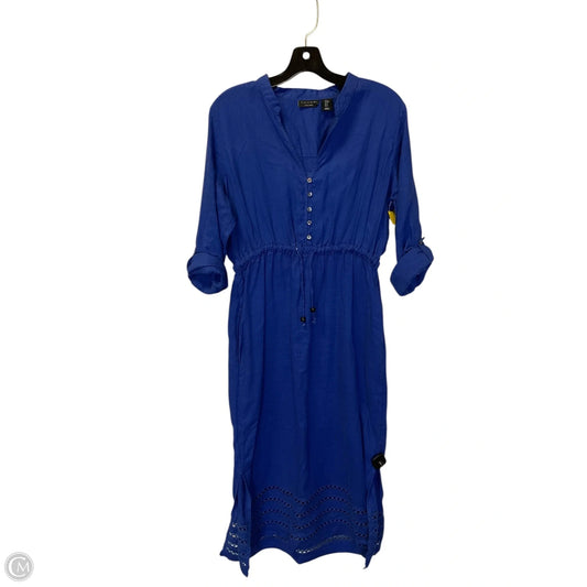 Dress Casual Maxi By Tahari In Blue, Size: M