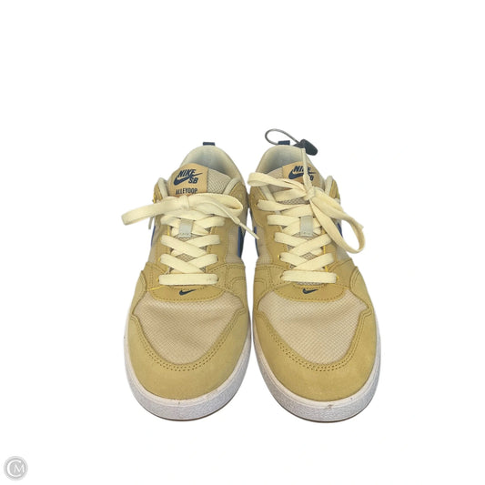 Shoes Athletic By Nike In Yellow, Size: 8