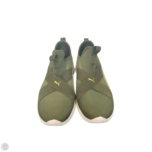 Shoes Athletic By Puma In Green, Size: 8