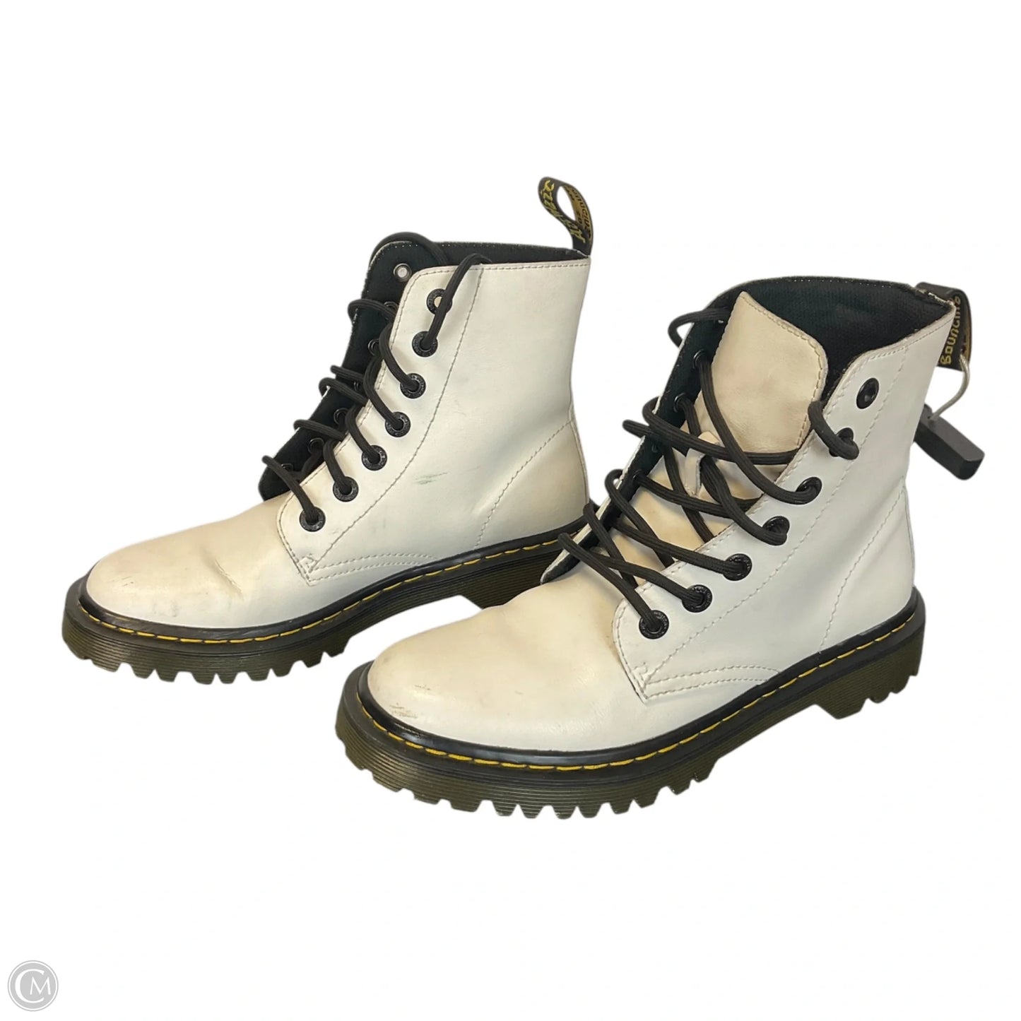 Boots Combat By Dr Martens In White, Size: 7