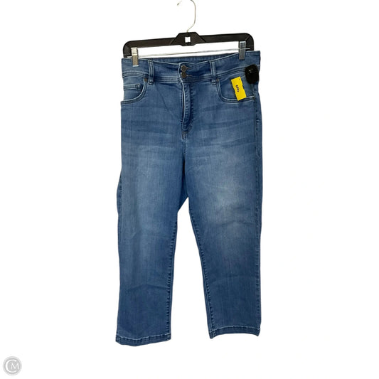 Jeans Straight By Kut In Blue Denim, Size: 14