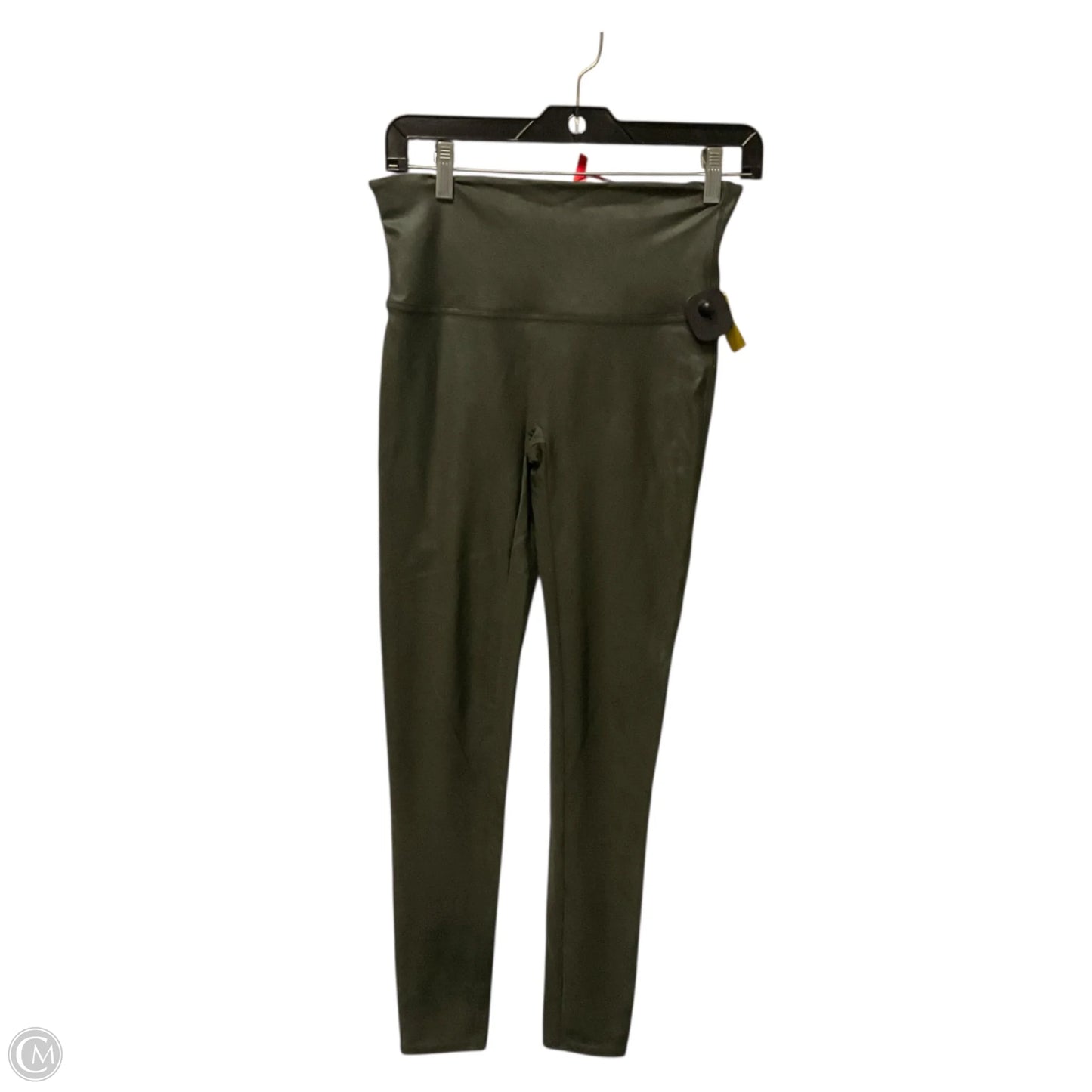 Athletic Leggings By Spanx In Green, Size: L
