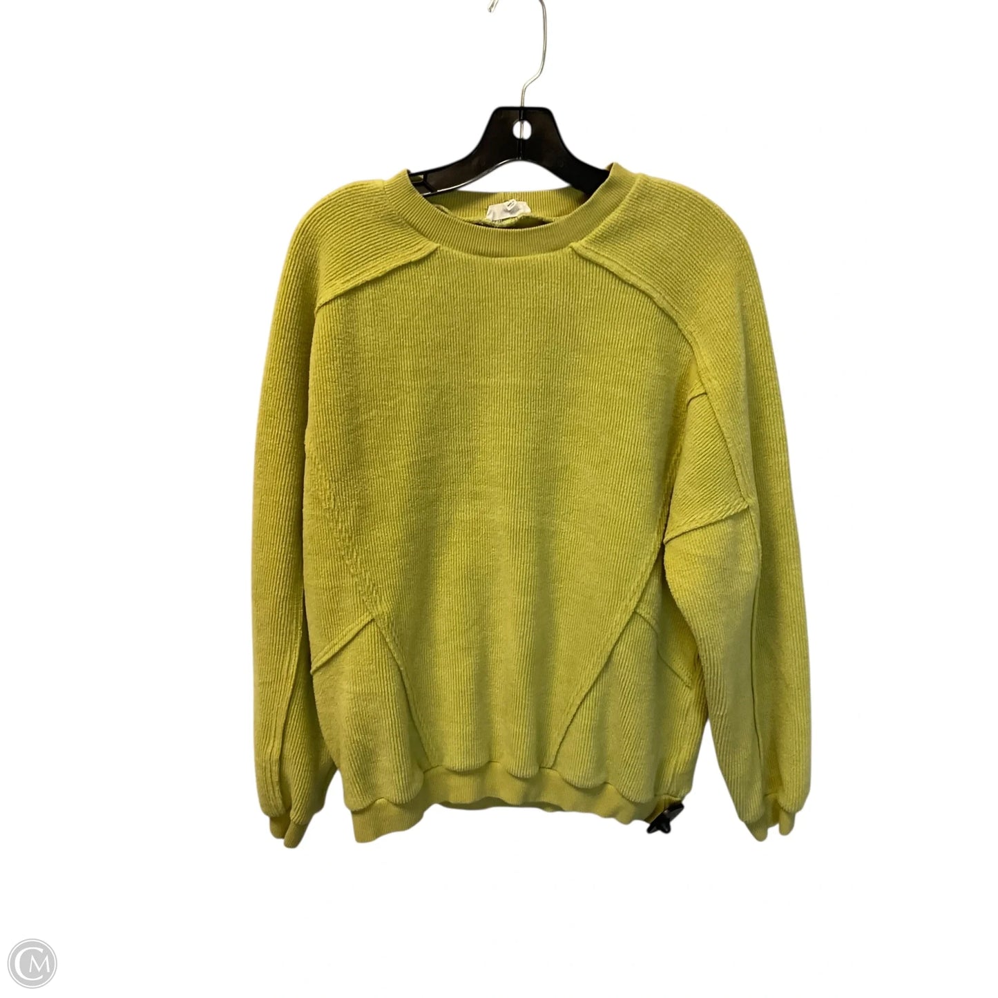 Sweatshirt Crewneck By Easel In Yellow, Size: S