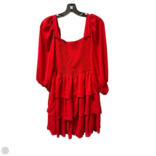 Dress Party Short By Clothes Mentor In Red, Size: L