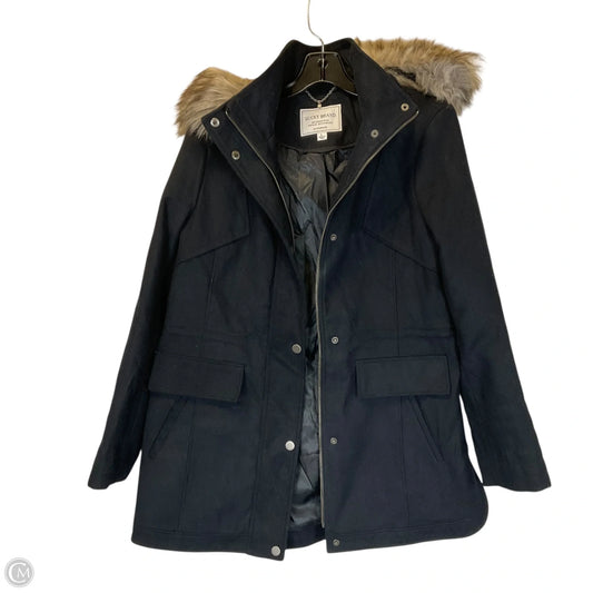 Coat Peacoat By Lucky Brand In Navy, Size: L
