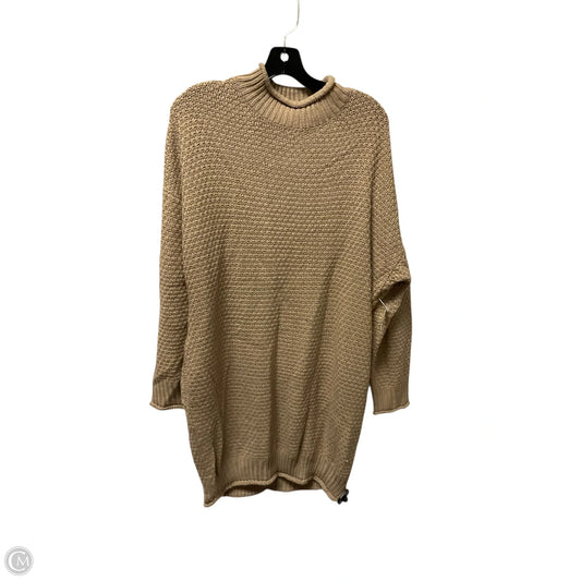 Dress Sweater By Merokeety In Tan, Size: L