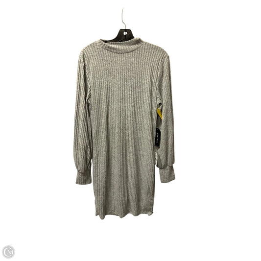 Dress Casual Midi By Clothes Mentor In Grey, Size: L