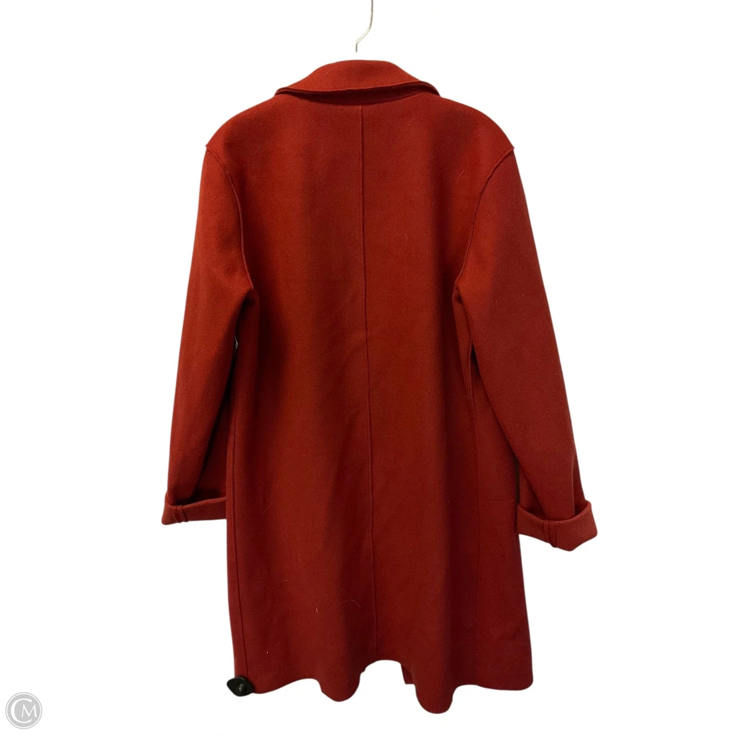 Coat Trench Coat By Kenneth Cole In Red, Size: L
