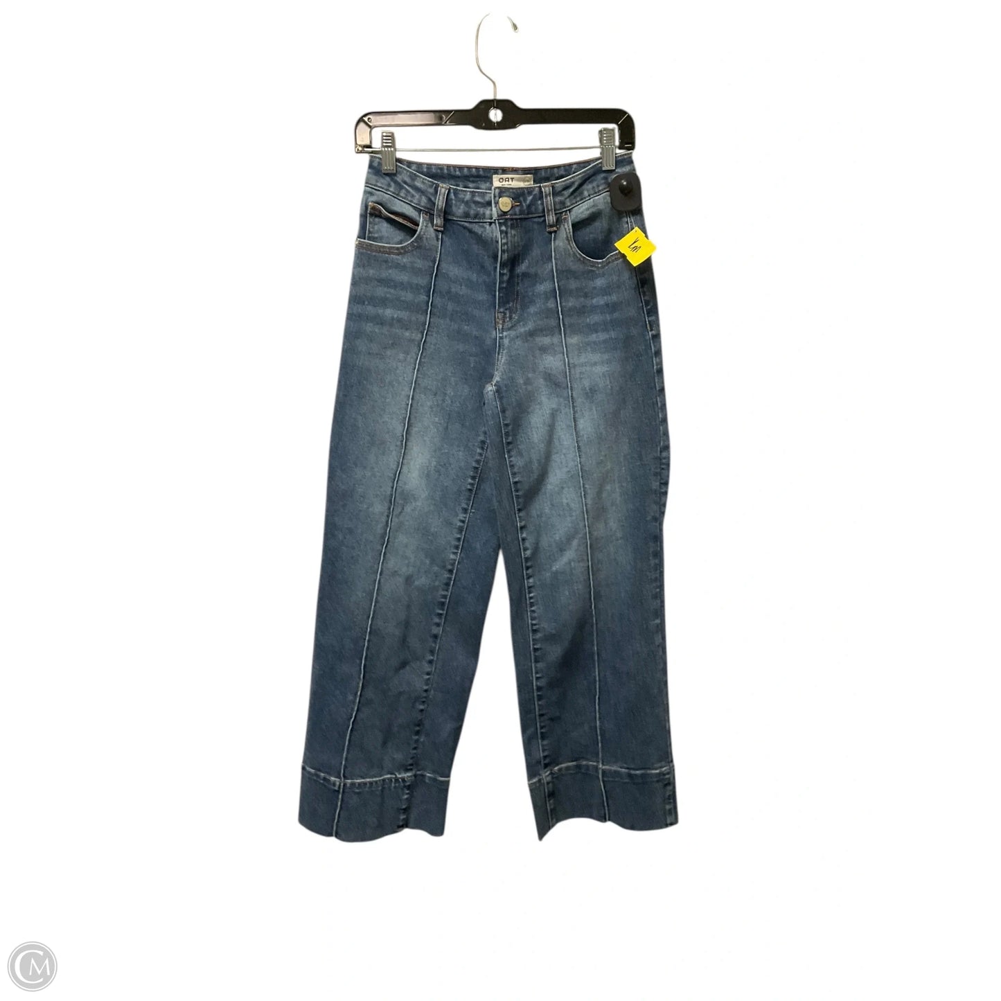 Jeans Straight By Oat In Blue Denim, Size: 2