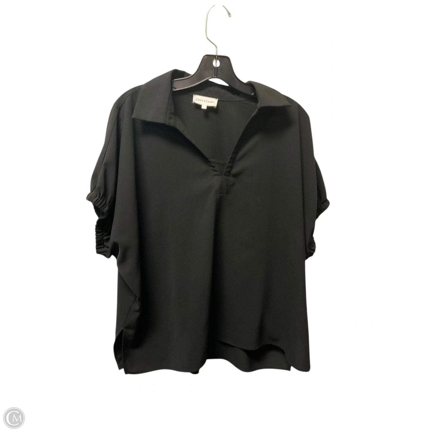 Top Short Sleeve By Entro In Black, Size: M
