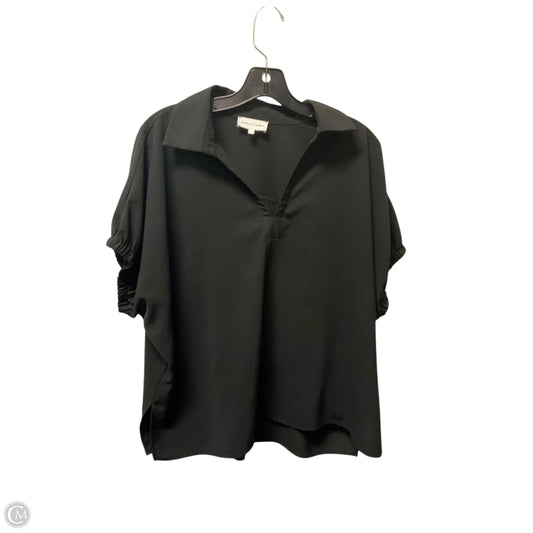 Top Short Sleeve By Entro In Black, Size: M