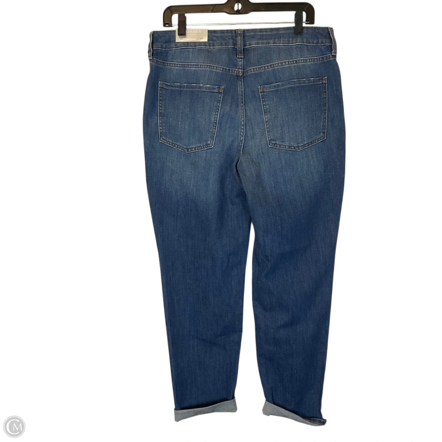 Jeans Boyfriend By Chicos In Blue Denim, Size: 8 TALL