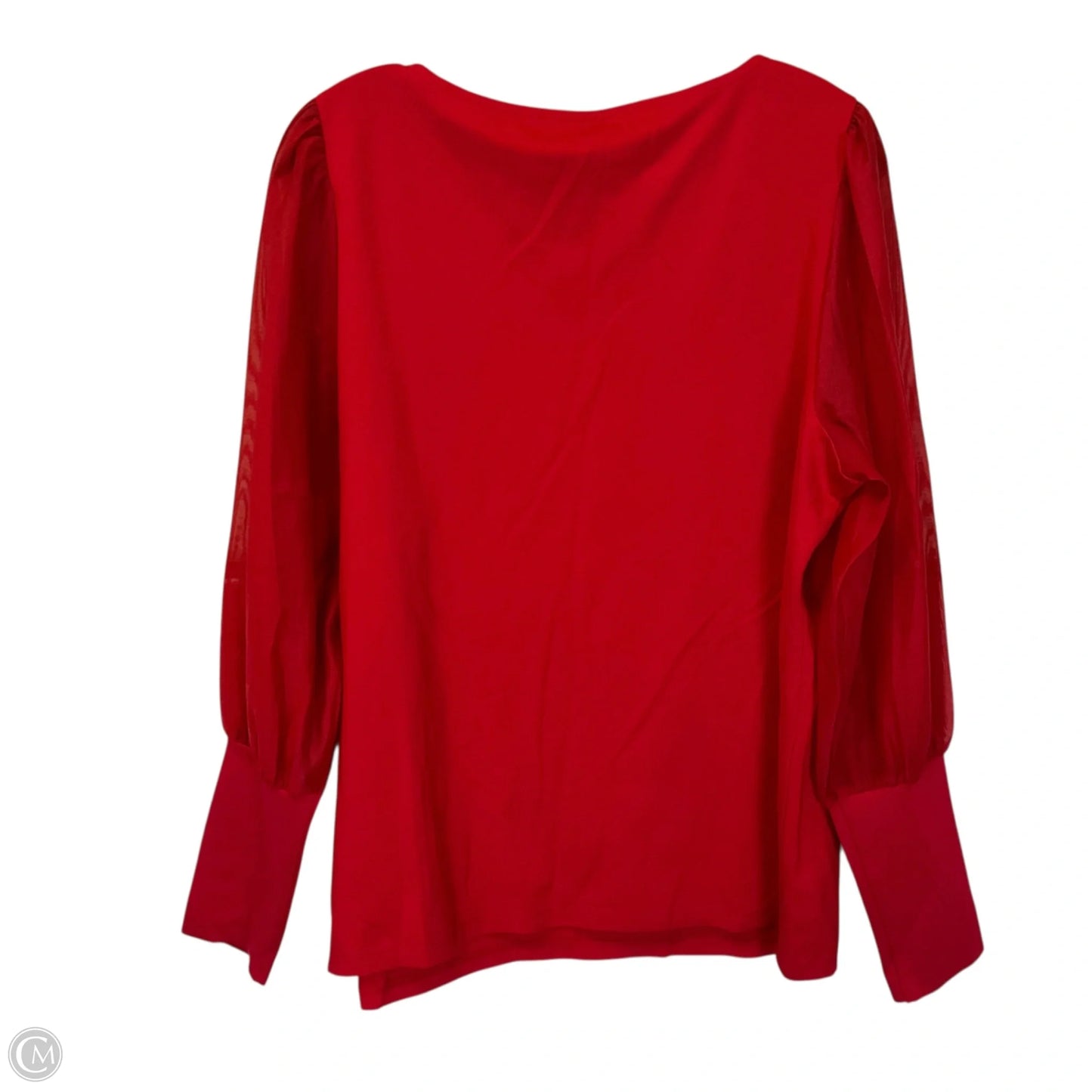 Top Long Sleeve By Chicos In Red, Size: L