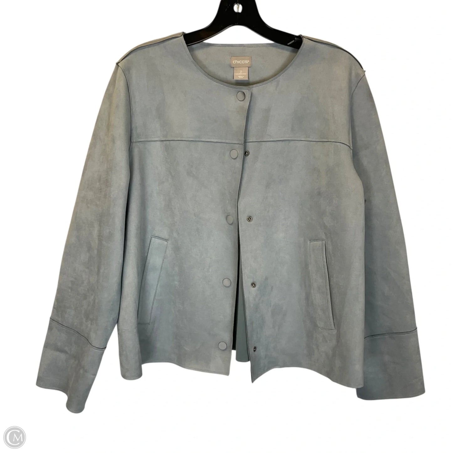 Jacket Other By Chicos In Blue, Size: L