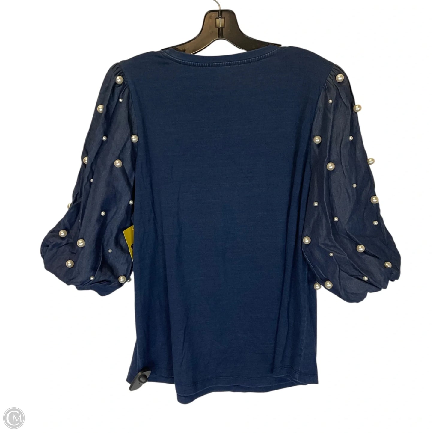 Top 3/4 Sleeve Basic By Chicos In Navy, Size: L